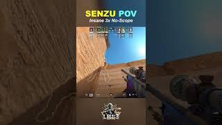 3x No-Scope By Senzu!!!  #cs2 #senzu #noscope #esl #pov