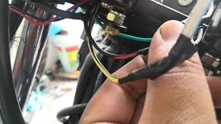 How to wire tachometer (rpm meter) for jaguh and universal motorcycle.