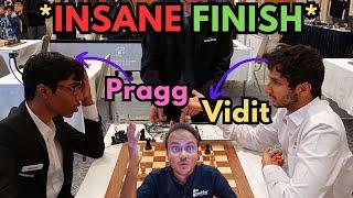 What a finish! | Praggnanandhaa vs Vidit Gujrathi | Prague Masters 2024