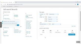 AdisInsight: How to use the Advanced Search functionality