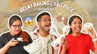 BAKING RELAY CHALLENGE FT - MY TEAM...DID WE SUCCEED? + GIVEAWAY  FOOD CHALLENGE MONTH ep 5