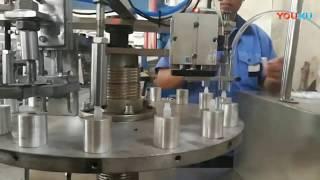 Semi automatic super glue filling capping machine