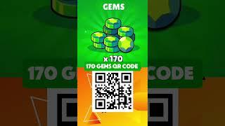 170 Gems with QR Code! Brawl Stars Free Gifts Update 2025  #brawlstars #brawlstarsgame  #brawl #gems