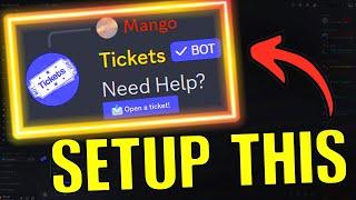 EASY Ticketsbot Setup For Discord!