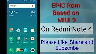 EPIC ROM With FACE ID Unlock Feature ~REDMI NOTE 4