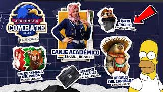 RAPIDO CALENDARIO DE EVENTOS! ACADEMIA DE COMBATE - PREMIOS GRATIS RATA CACHETONA