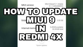 How To Install MIUI 9 In Xiaomi Redmi 4x | No Updates Available Solved | MIUI 8 To MIUI9