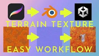 UNITY - Easy terrain layer TUTORIAL. HDRP. Bake Normal Map in Blender to UNITY.