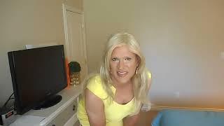 Heather Tgirl modeling a yellow dress