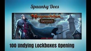 Spaanky Does 100 Undying Lockbox Opening in Mod 14 Neverwinter