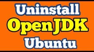 Uninstall Open JDK from Ubuntu