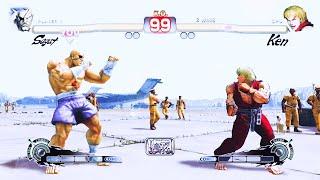 Classic Sagat vs Ken (Hardest) Street Fighter 4.