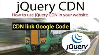 how to use jquery cdn in html || jquery google code cdn link || jquery cdn link || 2022