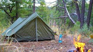 Solo Camping, Relaxing in Tent Shelter, ASMR