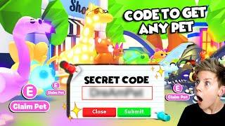 SECRET CODE To Get Any Pet FREE in Adopt Me!! Prezley