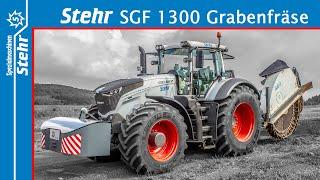 Stehr Grabenfräse SGF 1300 mit neuem Auswurfs-Konzept