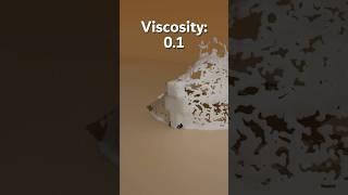 Minecraft Viscosity Simulation  #minecraft #satisfying #shorts #blender #blender3d #animation