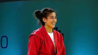 AGOJONOVA (UZB) vs ZHUMABAYEVA (KAZ). Women 59 kg. Asian SAMBO Championships 2021