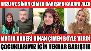 ESRA EROL’DA SİNAN ÇİMEN VE ARZU ÇİMEN BARIŞTI YENİDEN EVLENİYORLAR MUTLU HABERİ SİNAN BÖYLE VERDİ