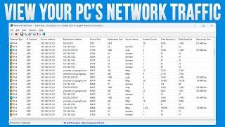 View Your Computer's Network Traffic with the Free Network Traffic View App