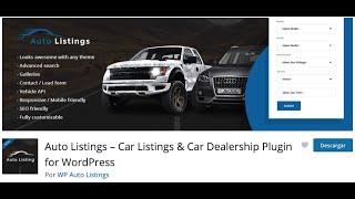   AUTO LISTINGS ️  CREA UNA WEB DE VEHÍCULOS CON WORDPRESS