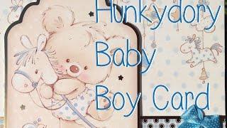 CARDZ 4 MEN Hunkydory Baby Boy Card