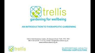 Introduction to Therapeutic Gardening