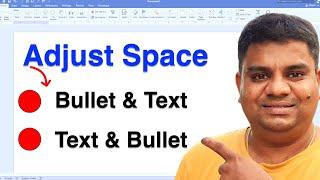 How To Adjust Space Between Bullet And Text In Word