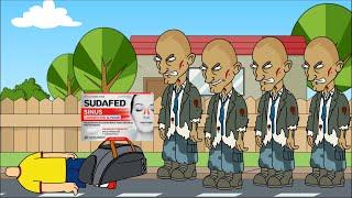 Caillou sells sudafed and gets grounded