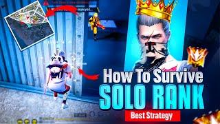 HOW TO SURVIVE IN SOLO RANK  | BEST STRATEGY BR - RANK PUSH TIPS  | UTKARSH FF