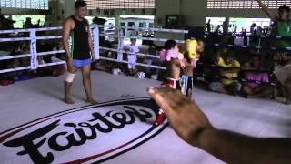 Nut Sinbi vs Autur Sinbi in both of their 1st Muay Thai Fights Modified rules