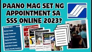 PAANO MAG SET NG APPOINTMENT SA SSS ONLINE 2023 || How To Set An Appointment In SSS via Online