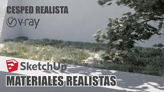 TIPS VRAY+SKETCHUP -CESPED REALISTA   -MEJORA TUS RENDERS - YU TALLER DE ARQUITECTURA.