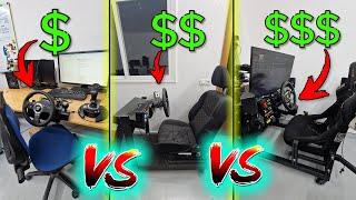 Construir un simulador Barato vs intermedio vs profesional - simuladores de conducción - SimRacing