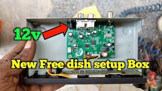 New Free dish Setup Box || dd free dish card with 12v supply || Electronics Verma