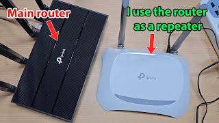 How to setup tp link wireless router tl wr840n as repeater