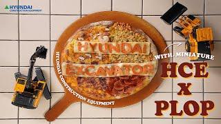 [For Kids] How to make pizza with Hyundai Excavator ‍