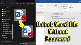 Unlock Protected MS Word 2019 File without Third-party Software