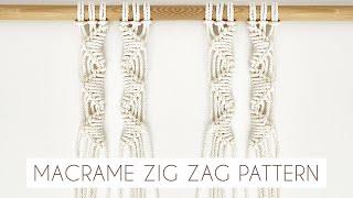 DIY: EASY MACRAME ZIG ZAG PATTERN | MACRAME KNOTS | MACRAME TUTORIAL | (step by step)