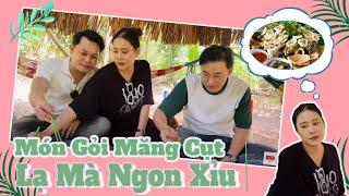 Hồ Bích Trâm dẫn Ken và Tiger đi chơi vườn trái cây, ăn món gỏi măng cụt lạ mà ngon xỉu