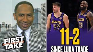 FIRST TAKE | "Luka & LeBron are TURNING LEAGUE INTO ASHES!" - Stephen A.: Lakers will win NBA Finals