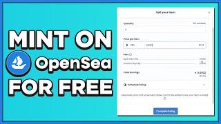 How to Mint NFTs on Opensea With No Gas Fees (Free Mint Tutorial)