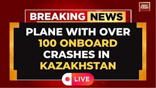 Azerbaijan Airlines Plane with Over 100 Aboard Crashes in Kazakhstan’s Aktau City | India Today LIVE