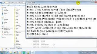 how to send mail in php through Xampp/Wamp server or localhost | Arun Techsupport