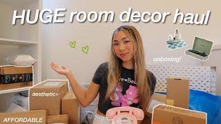 HUGE ROOM DECOR HAUL UNBOXING *aesthetic & affordable*