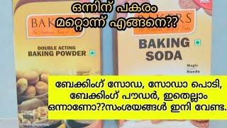 ബേക്കിംഗ് സോഡാ, സോഡാ പൊടി,ബേക്കിംഗ് പൗഡർ എല്ലാ സംശയവും ഇനി മാറും|Baking Soda vs Baking Powder