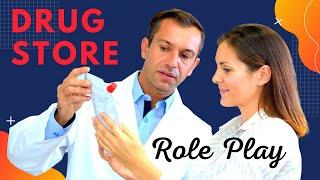 Learn English | Role Play at a Drug Store or Pharmacy | English Conversation Practice