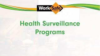 Health Surveillance Programs