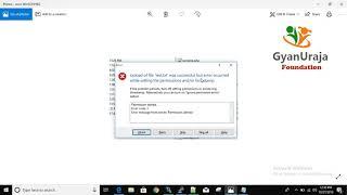 WinSCP Error- Permission denied - Error code 3(permissions and/or timestamp)- Hindi