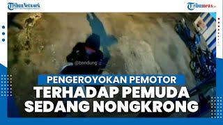 Viral Video Pengeroyokan terhadap Pemuda Nongkrong di Bandung, Para Pelaku Bawa Senjata Tajam